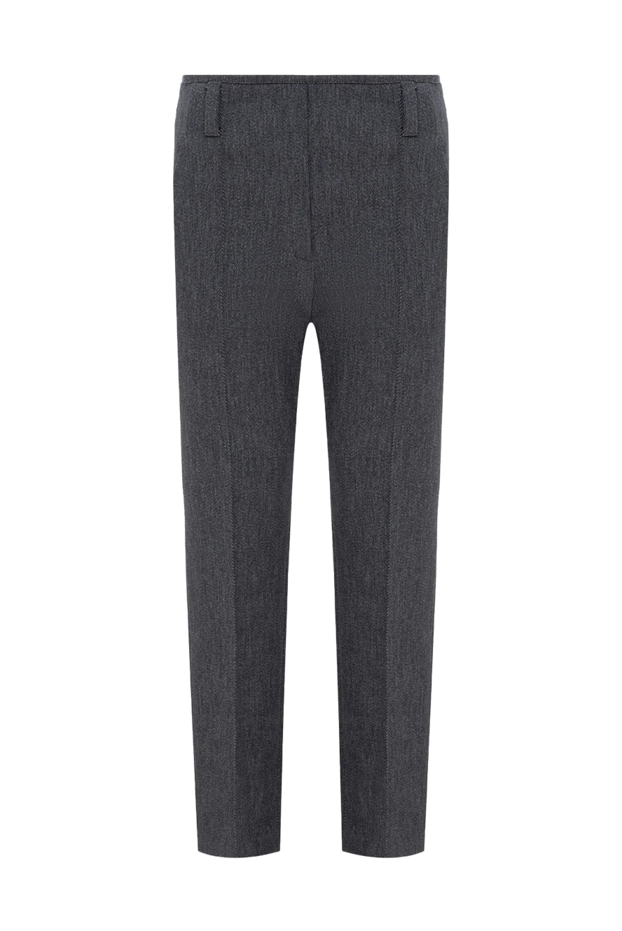 Brunello Cucinelli брюки серые женские 175428 - фото 1