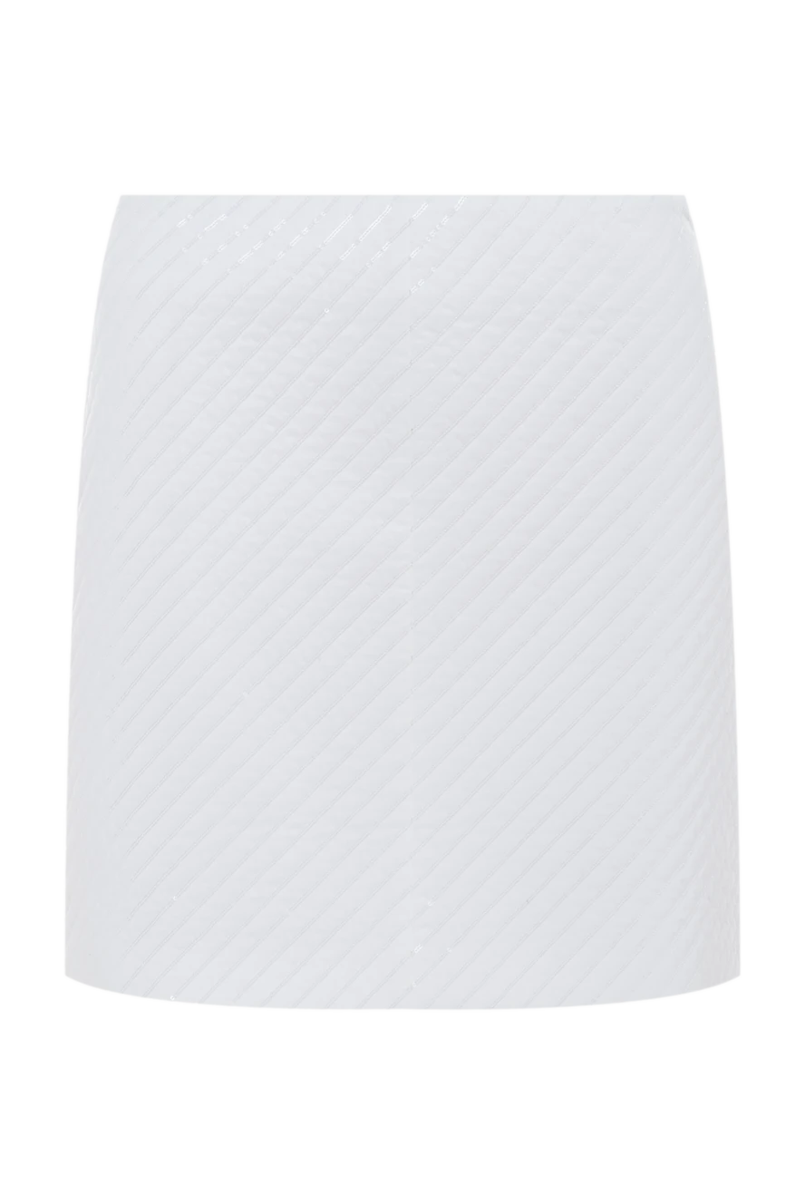 Brunello Cucinelli спідниця з бавовни біла жіноча 175469 - фото 1