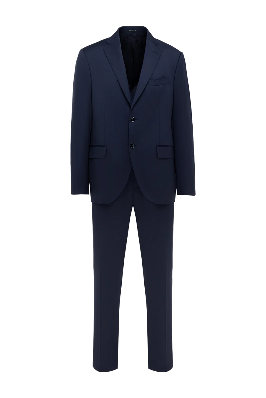 Sartoria Latorre мужские костюм из шерсти мужской синий купить с ценами и фото 175548 - фото 1