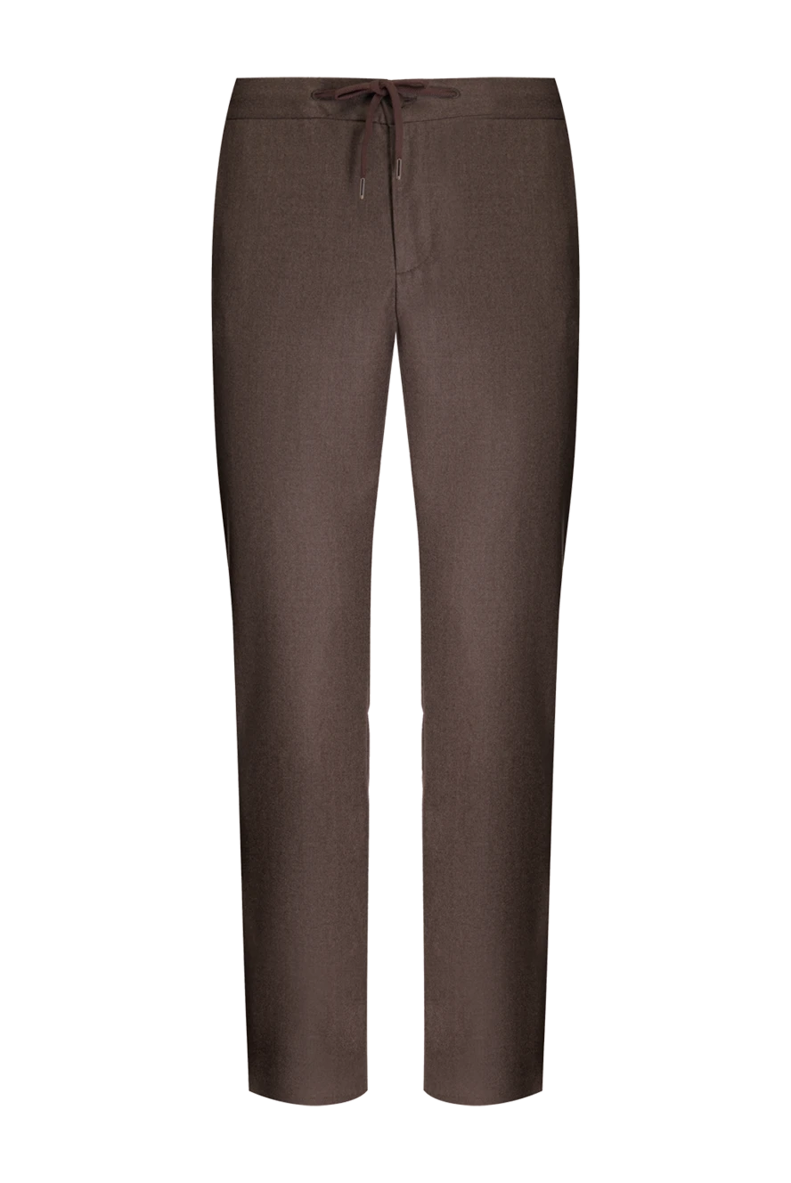 Cesare di Napoli man brown woolen pants for men 175594 - photo 1