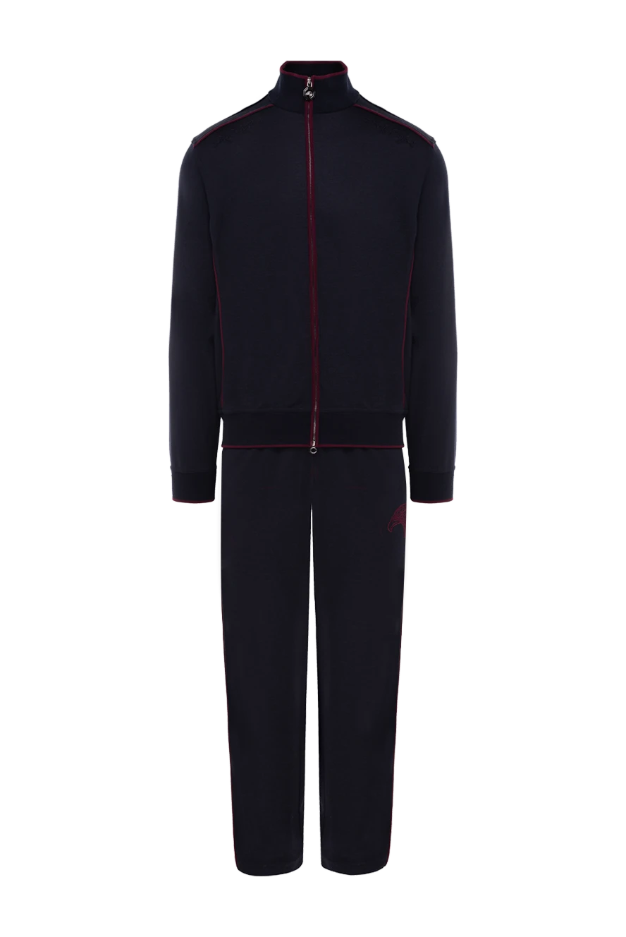 Stefano Ricci костюм прогулянковий з вовни та поліаміду синій чоловічий 175835 - фото 1