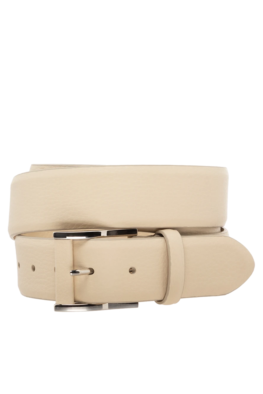Cesare di Napoli man men's leather belt, beige buy with prices and photos 175902