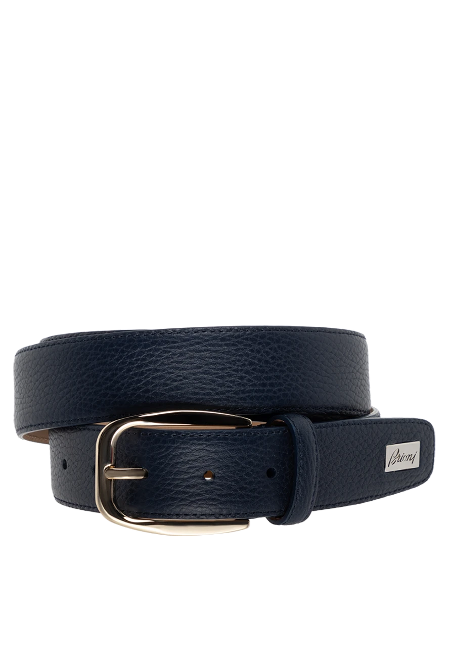 Brioni man leather belt for men blue 175908 - photo 1