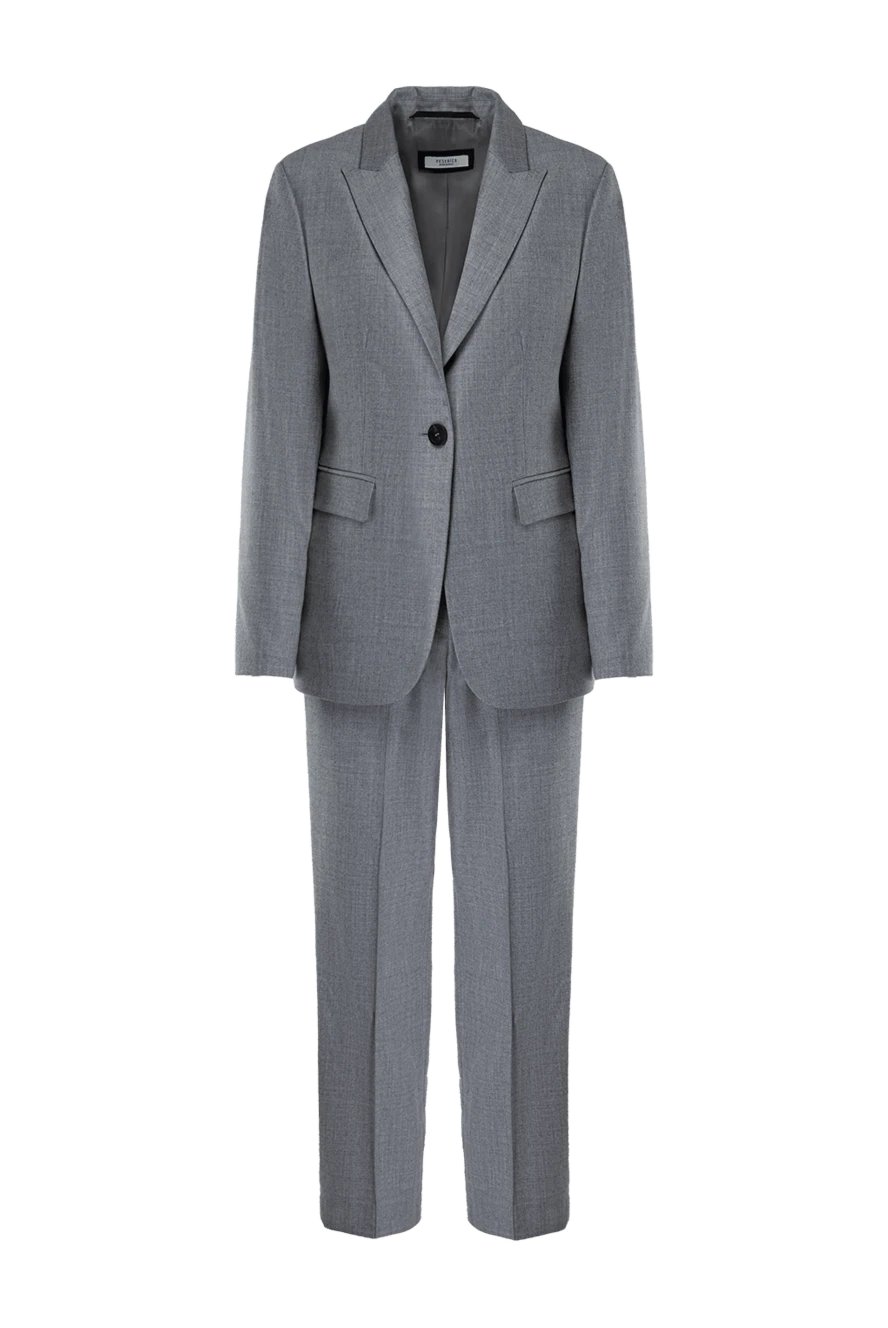 Peserico woman gray women's wool trouser suit 175979 - photo 1