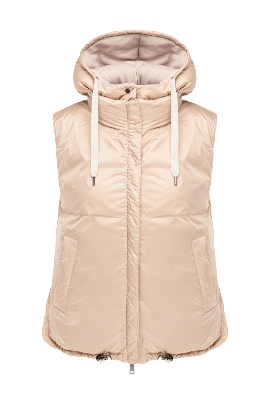 Brunello Cucinelli cashmere vest beige for women 176122 - photo 1