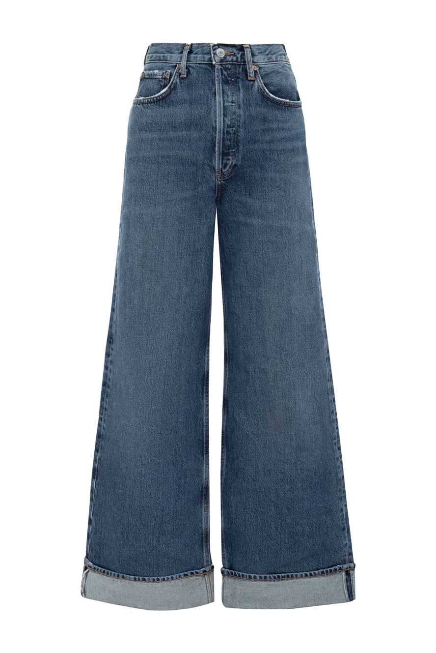 Citizens of Humanity женские джинсы из хлопка голубые женские купить с ценами и фото 176190 - фото 1
