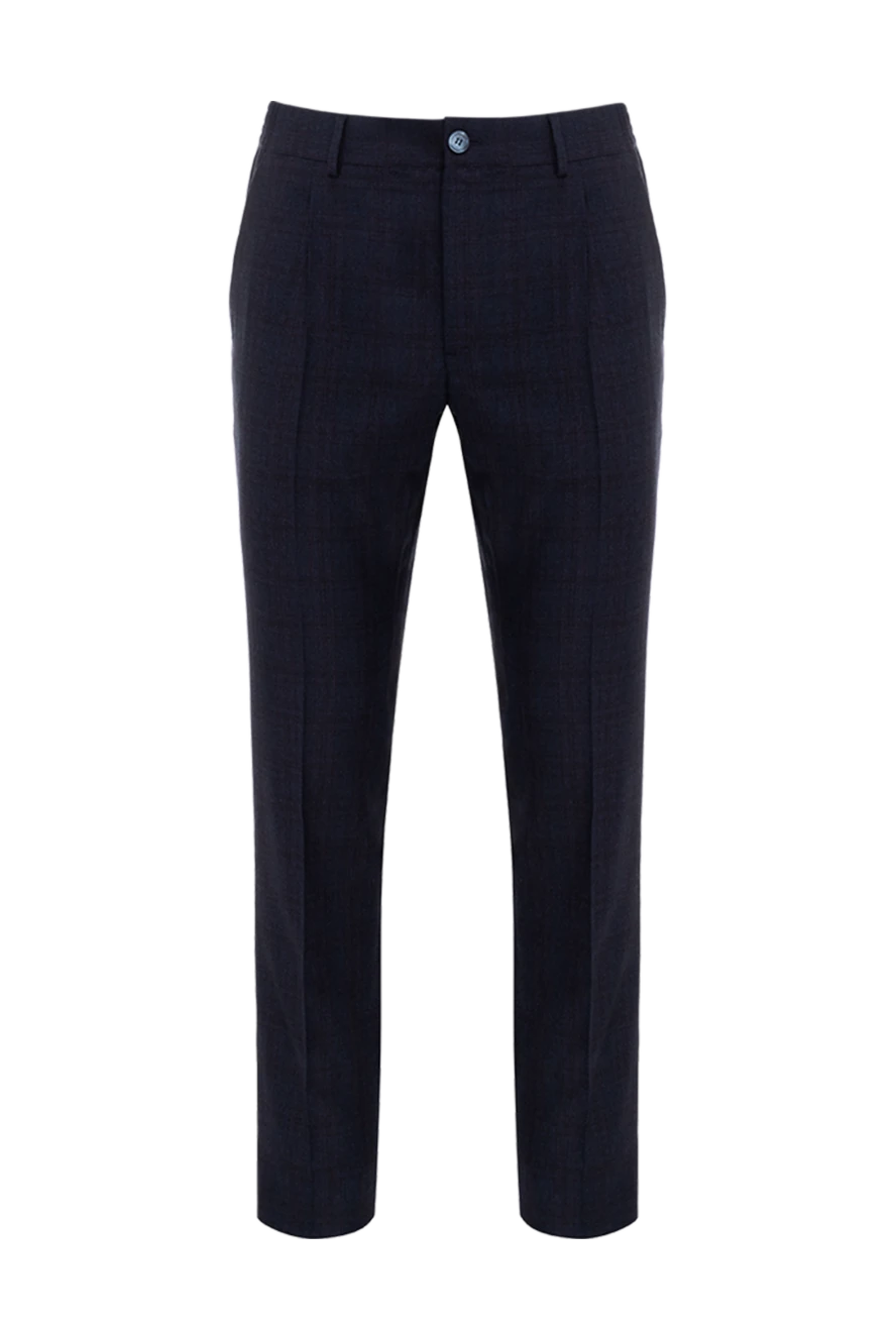 Stefano Ricci men's blue wool trousers 176210 - photo 1