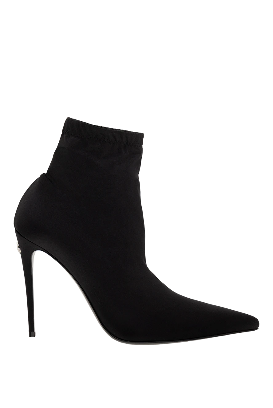 Dolce & Gabbana woman women's black leather and polyacrylic ankle boots buy with prices and photos 176265 - photo 1