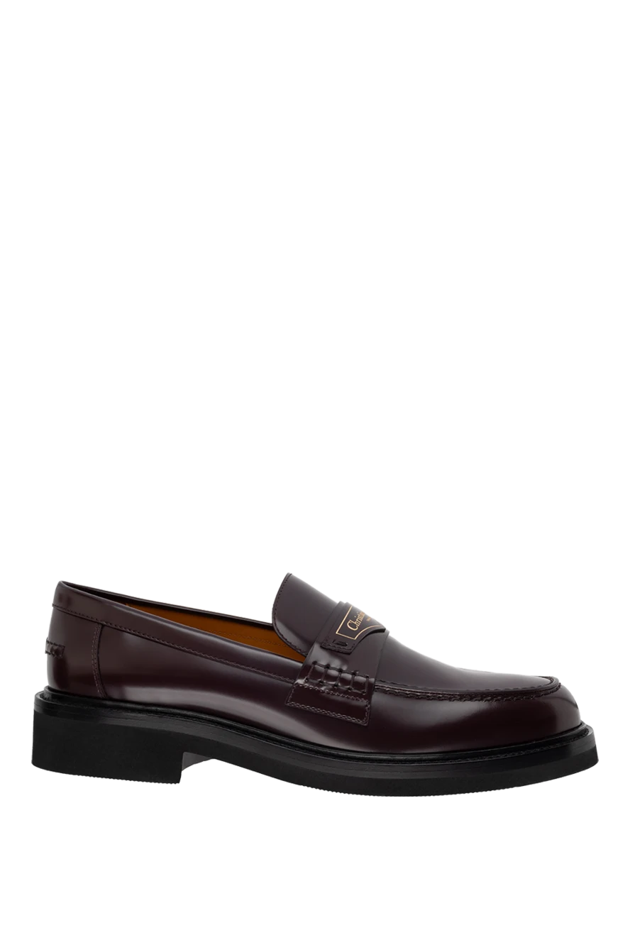 Dior woman loafers made of genuine leather for women, burgundy buy with prices and photos 176326 - photo 1