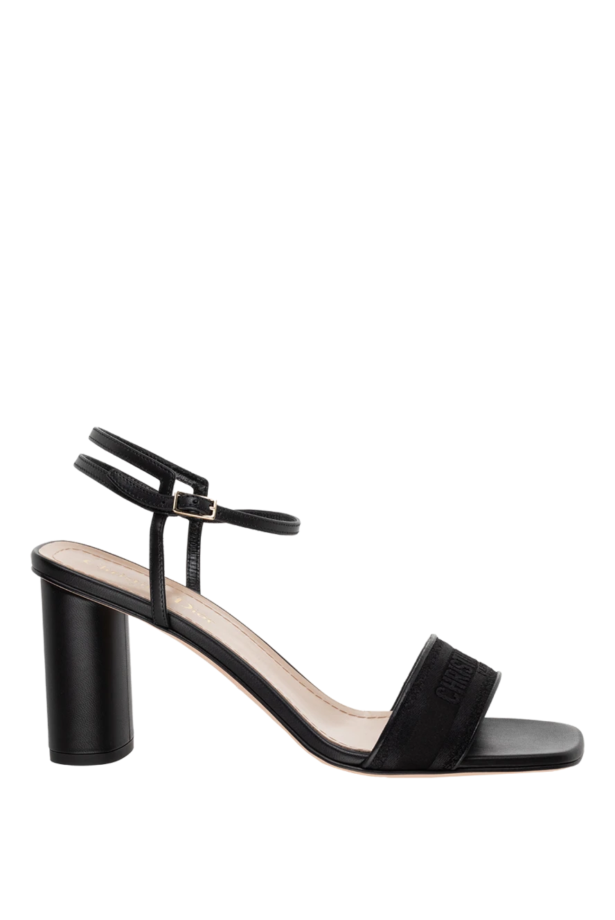 Dior woman women's black leather sandals buy with prices and photos 176335 - photo 1
