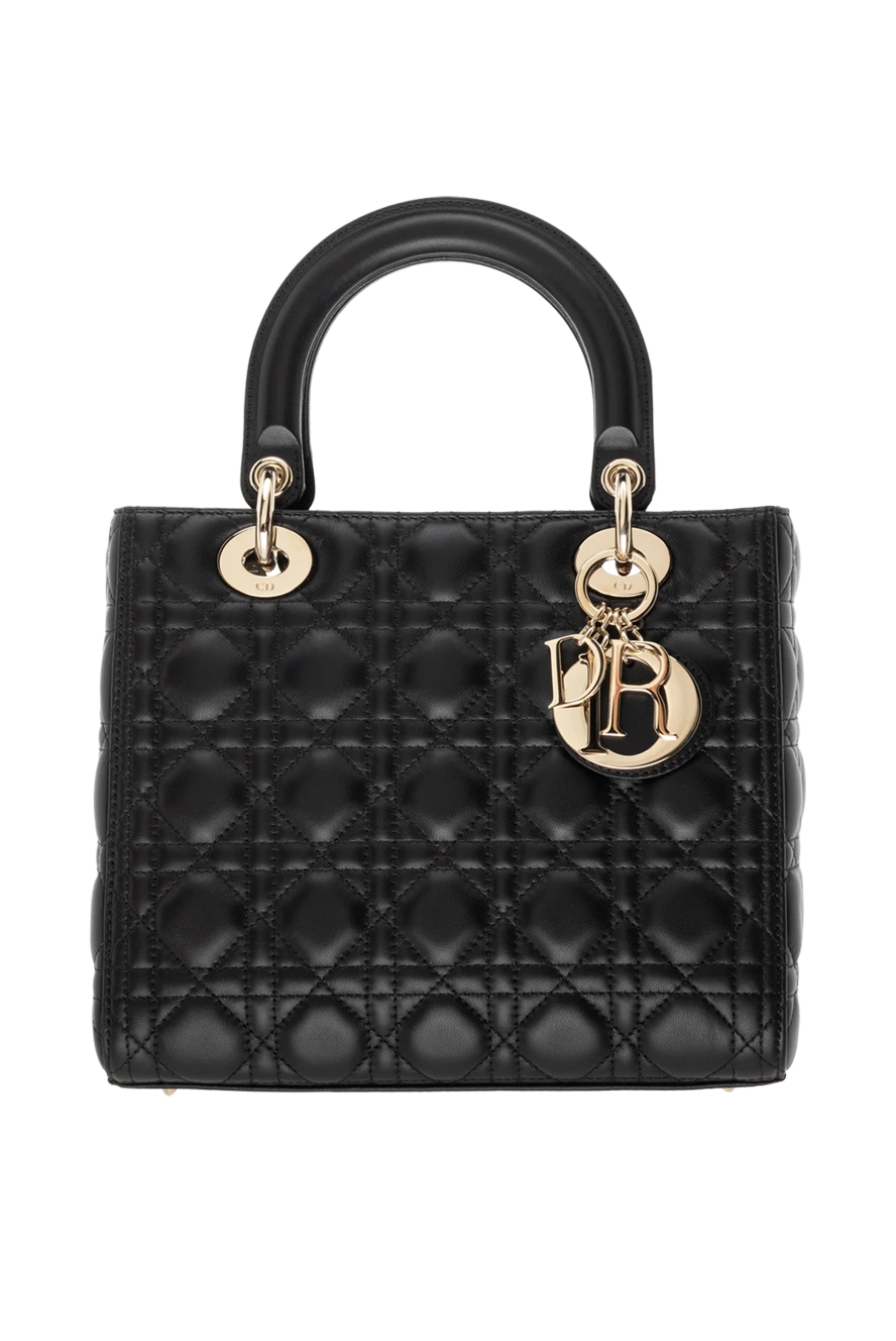 Dior жіночі сумка зі шкіри жіноча чорна купити фото з цінами 176338 - фото 1