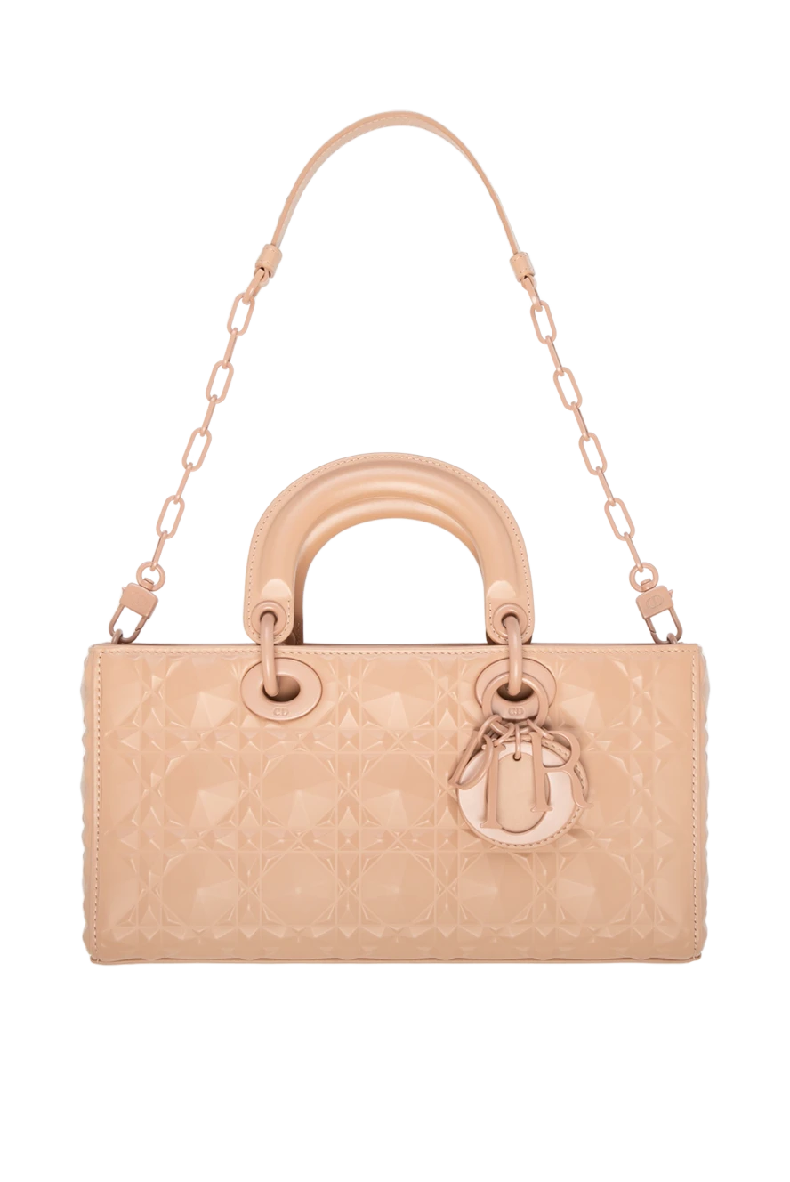 Dior жіночі сумка зі шкіри жіноча бежева купити фото з цінами 176339