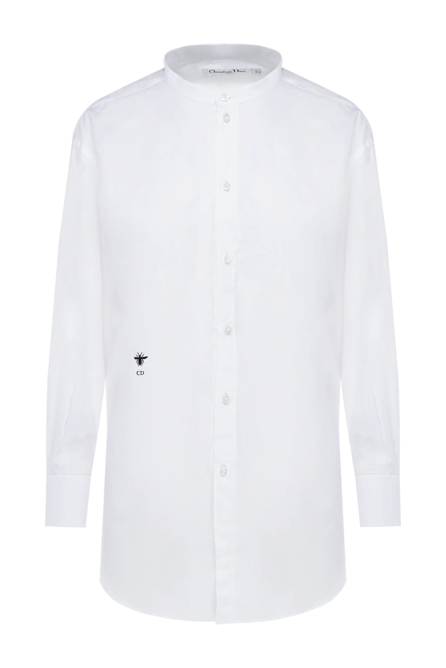 Dior женские рубашка из хлопка женская белая купить с ценами и фото 176348