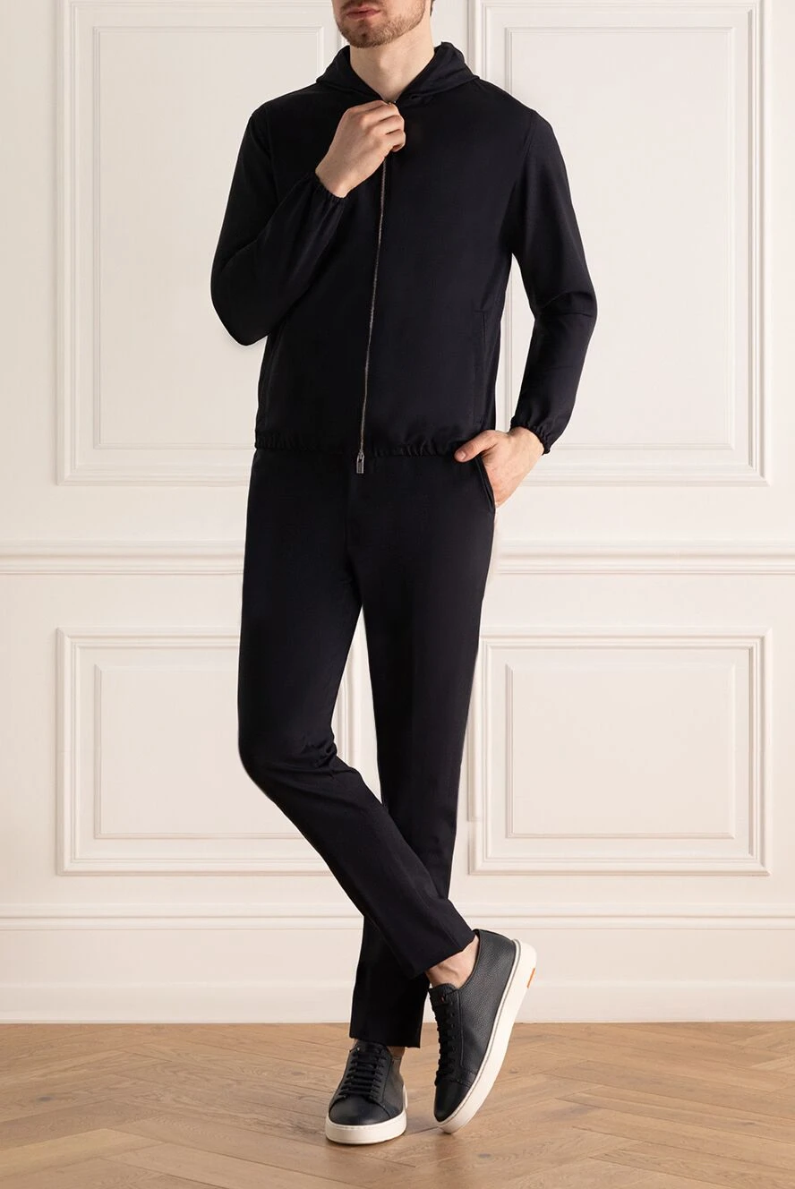 Tombolini man walking suit made of wool and elastane blue buy with prices and photos 176356 - photo 2
