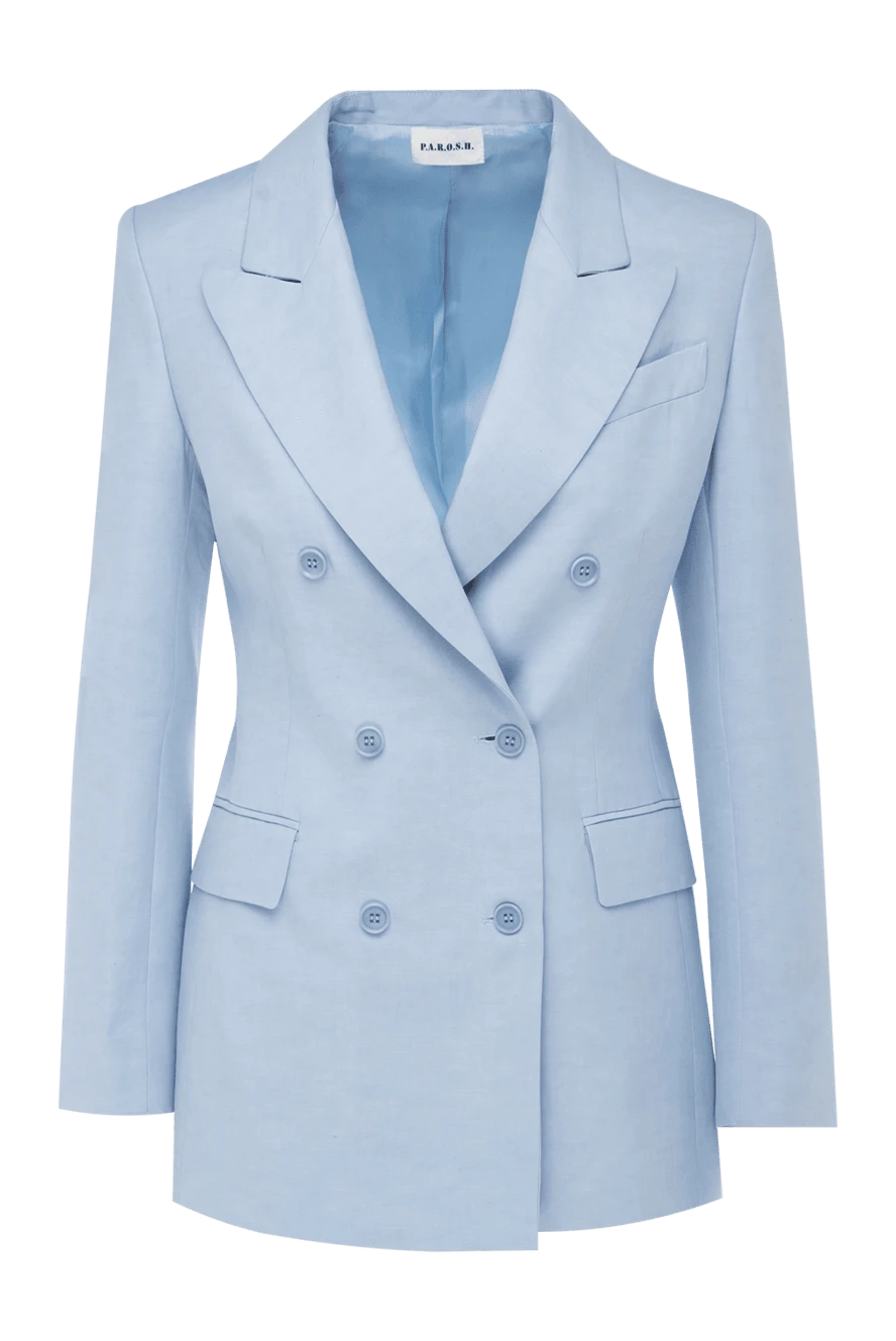 P.A.R.O.S.H. woman women's viscose and lyocell jacket blue buy with prices and photos 176383