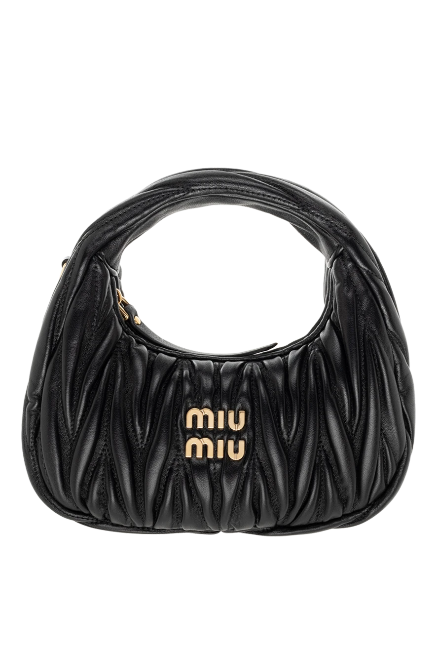 Miu Miu жіночі сумка зі шкіри жіноча чорна купити фото з цінами 176435 - фото 1