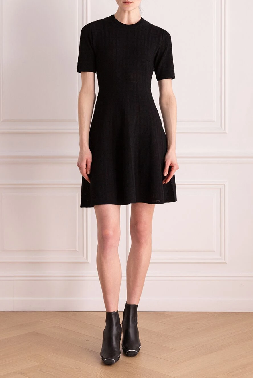 Givenchy женские платье трикотажное черное купить с ценами и фото 176461