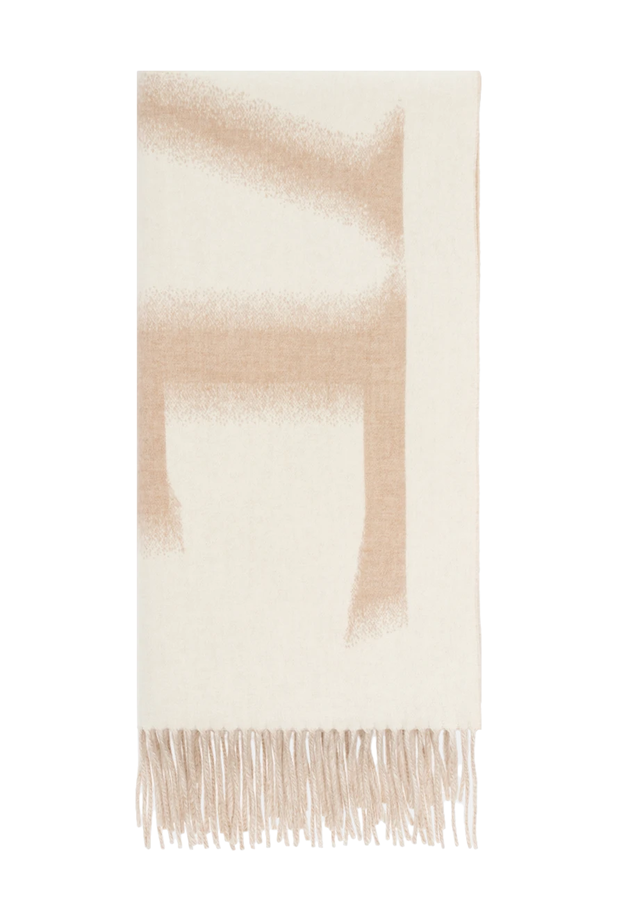 Loewe женские шарф из шерсти и кашемира женский бежевый купить с ценами и фото 176497