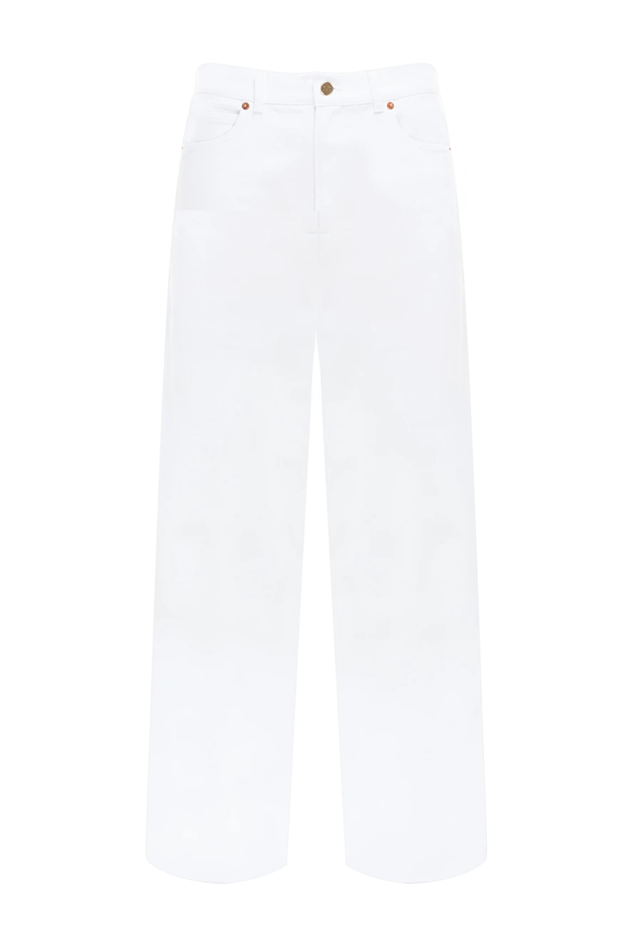 Valentino woman women's white cotton jeans buy with prices and photos 176503 - photo 1