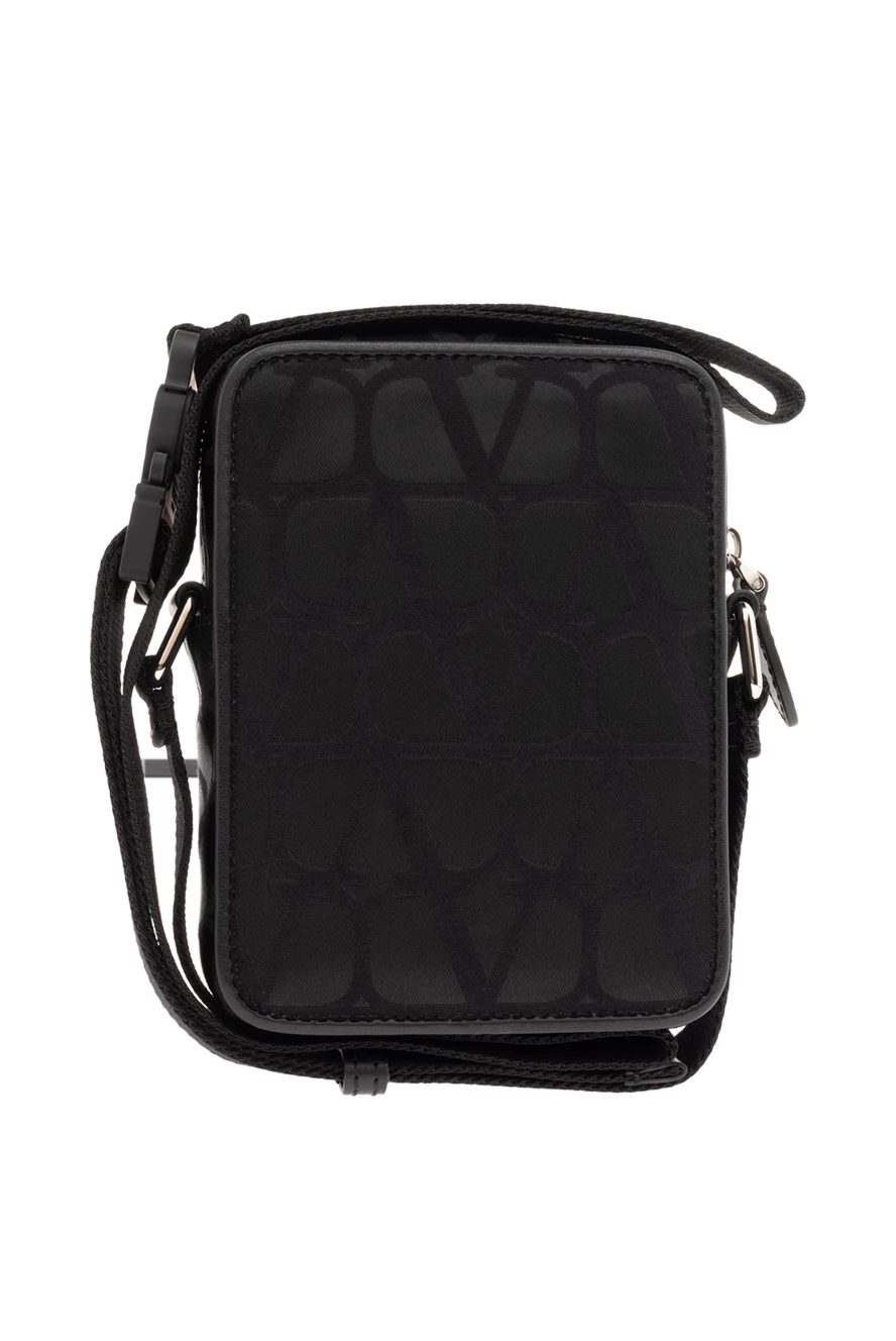 Valentino мужские сумка из натуральной кожи мужская черная купить с ценами и фото 176504