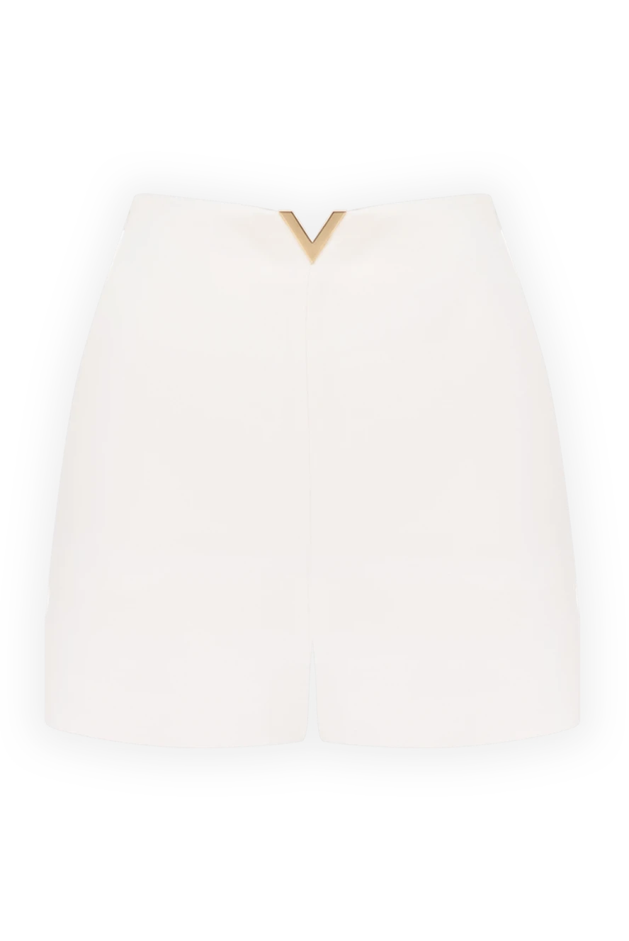 Valentino жіночі шорти з вовни та шовку жіночі білі купити фото з цінами 176511