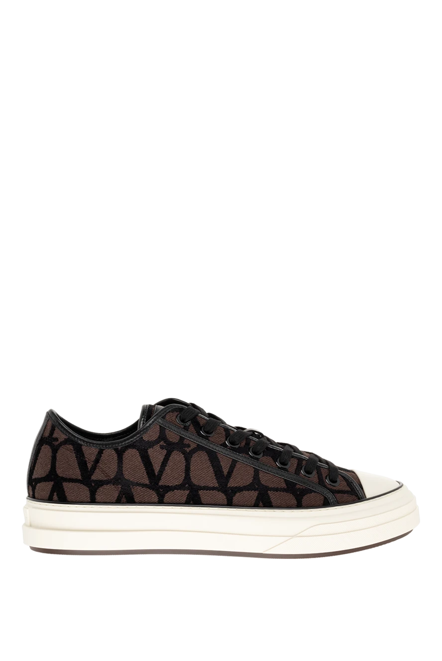 Valentino man textile sneakers for men, brown buy with prices and photos 176512