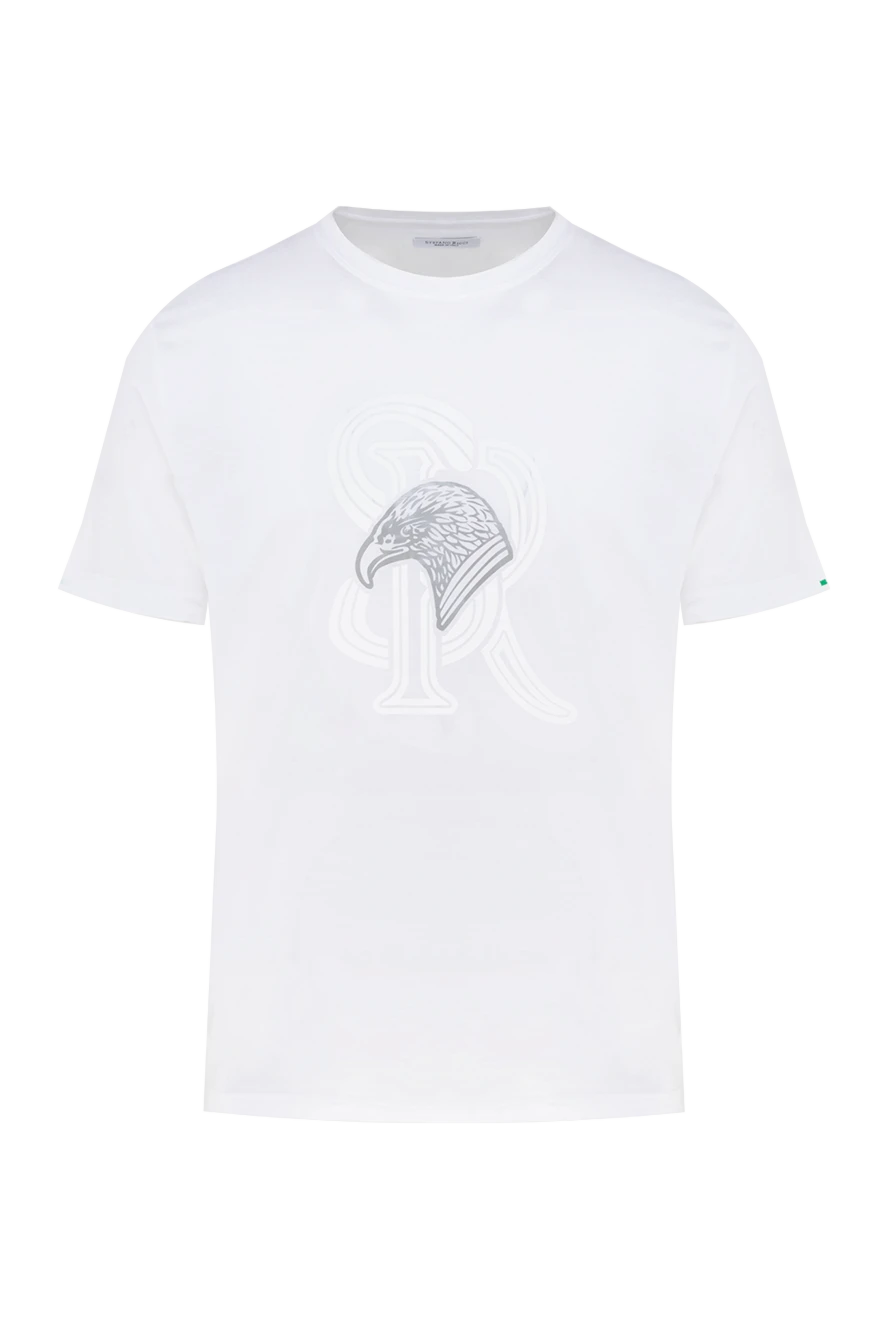 Stefano Ricci футболка из хлопка мужская белая 176529 - фото 1