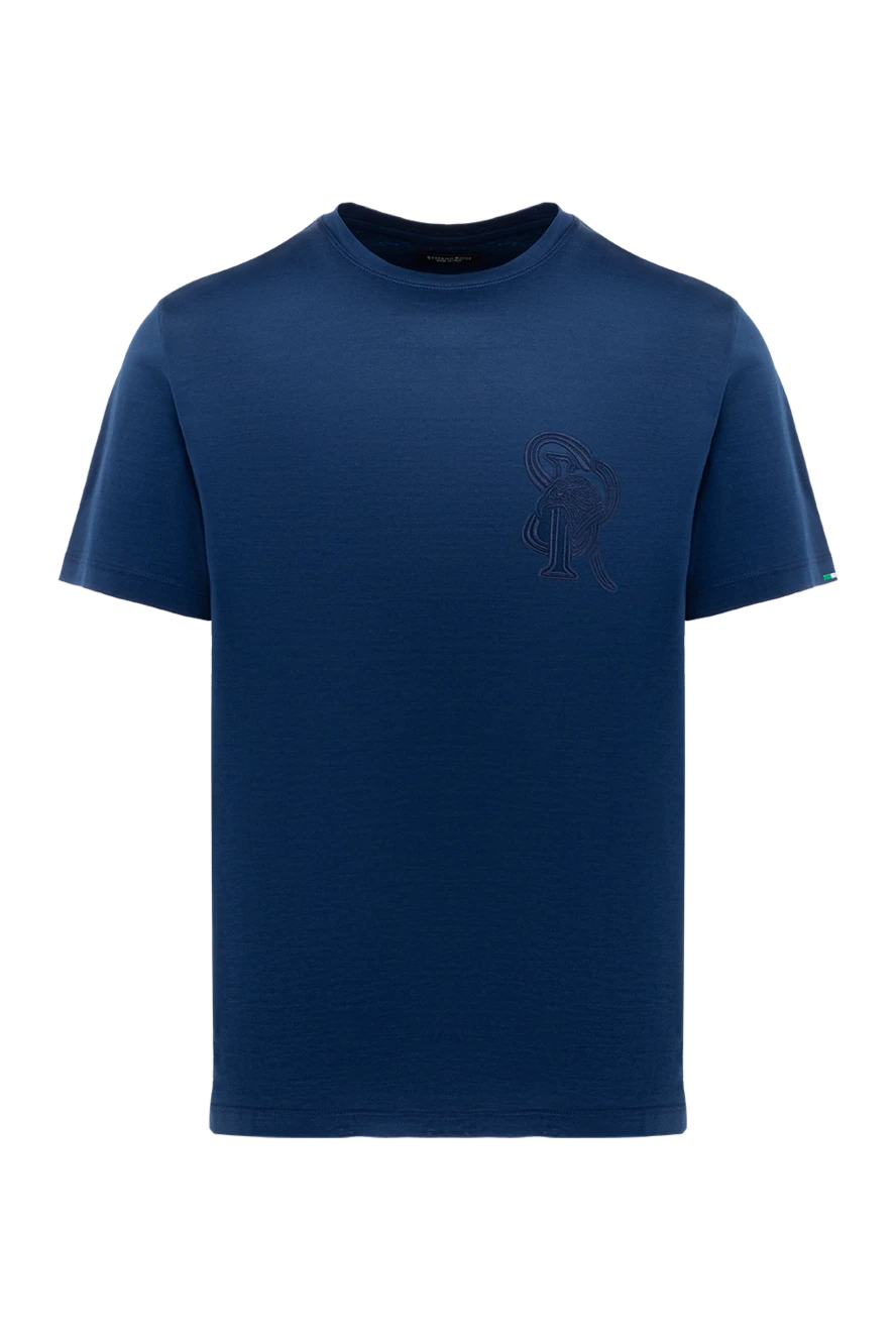 Stefano Ricci футболка чоловіча синя 176532 - фото 1