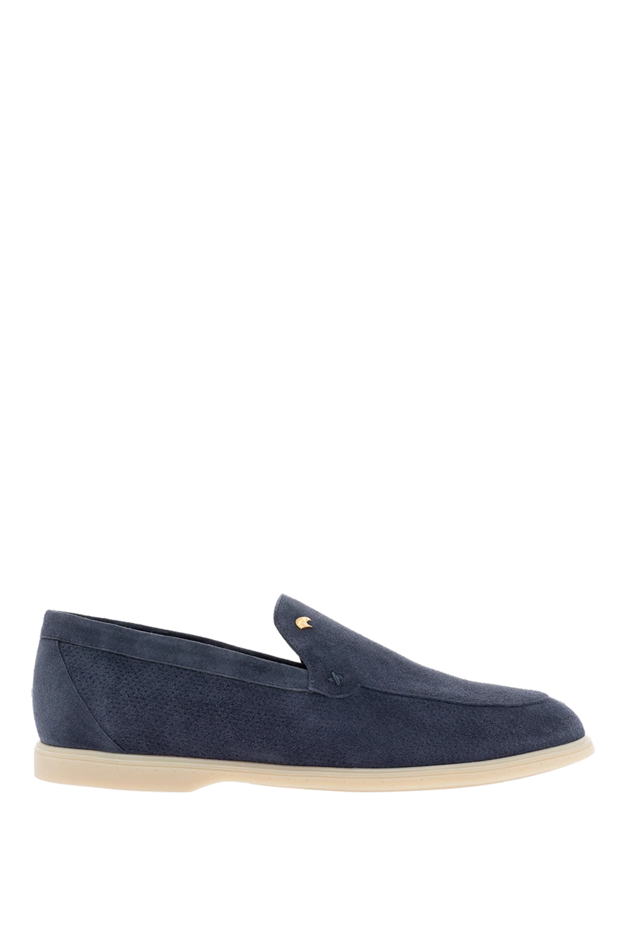 Stefano Ricci nubuck loafers for men blue 176543 - photo 1