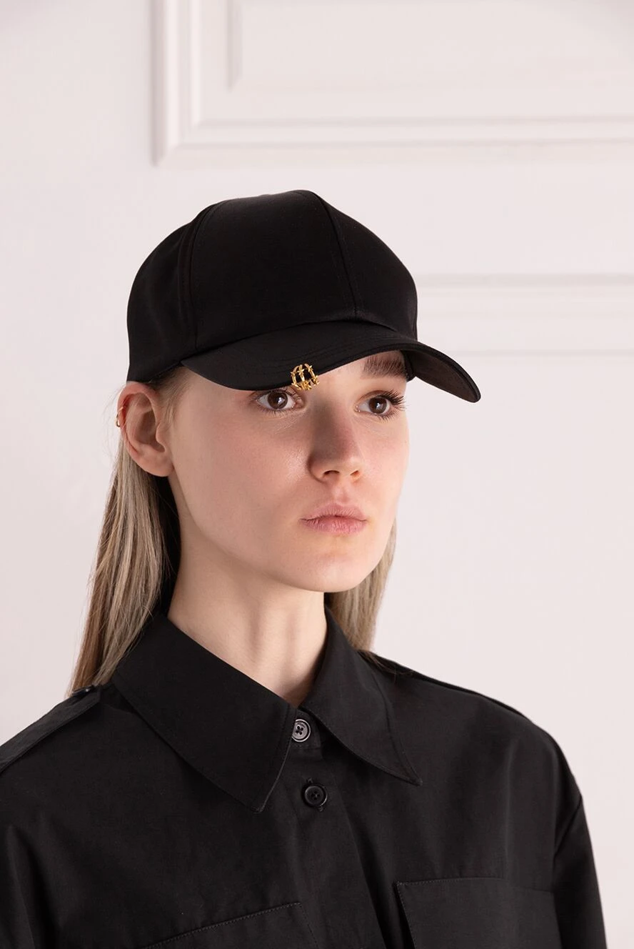 Balmain жіночі кепка з віскози жіноча чорна купити фото з цінами 176605