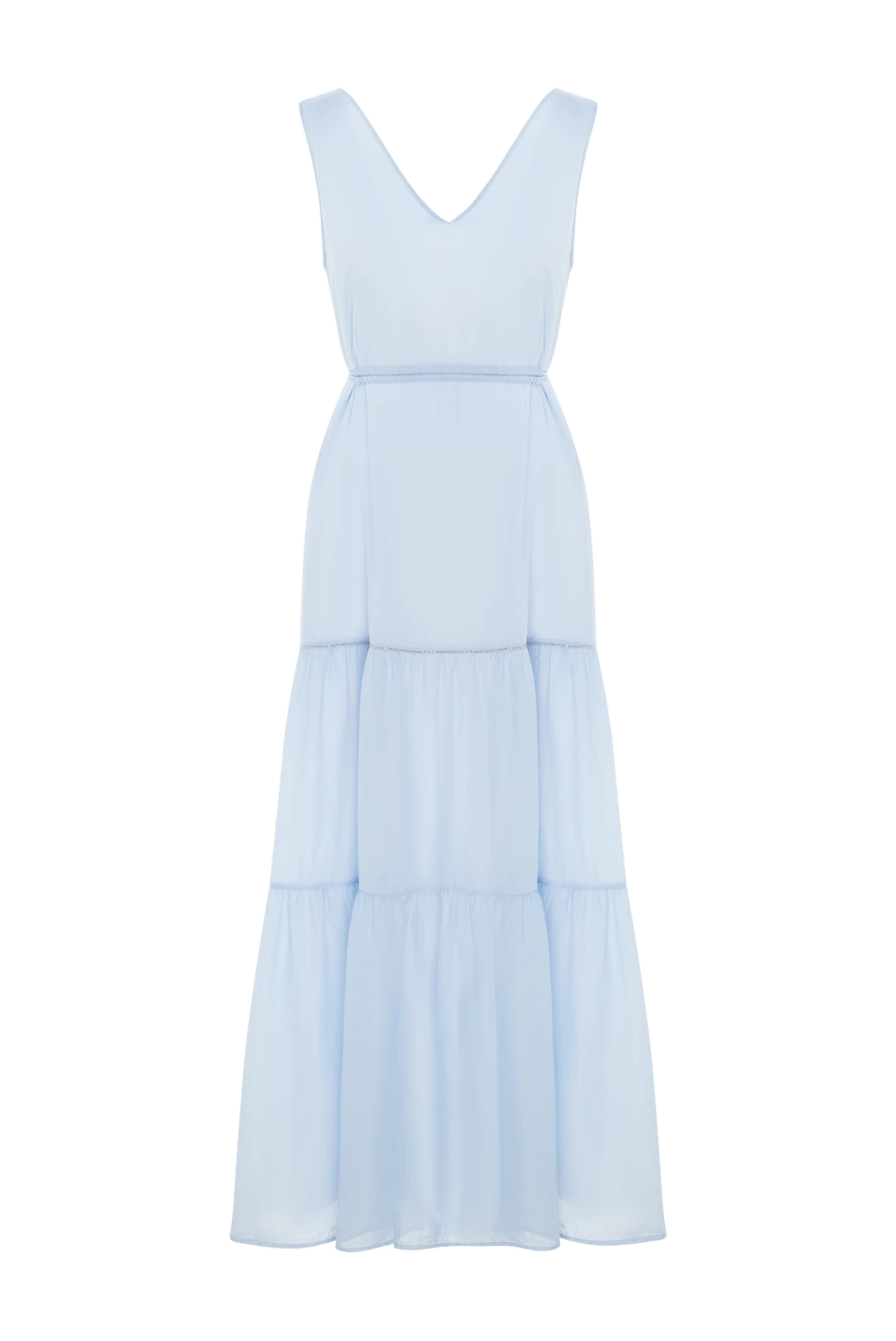 Peserico blue cotton dress for women 176623 - photo 1