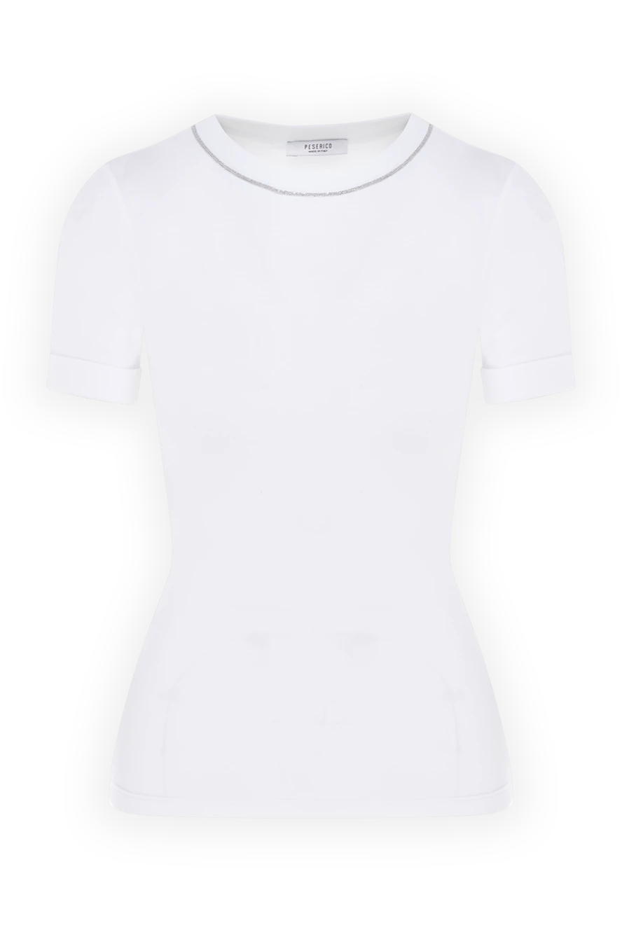 Peserico woman t-shirt made of cotton and elastane for women white 176650 - photo 1