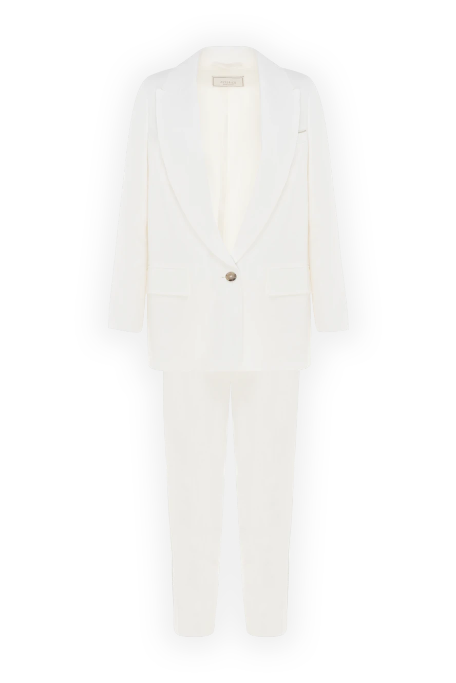 Peserico women's suit with linen pants white 176690 - photo 1