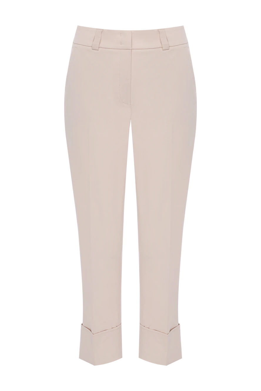 Peserico woman pants of their cotton and elastane women's beige 176698 - photo 1