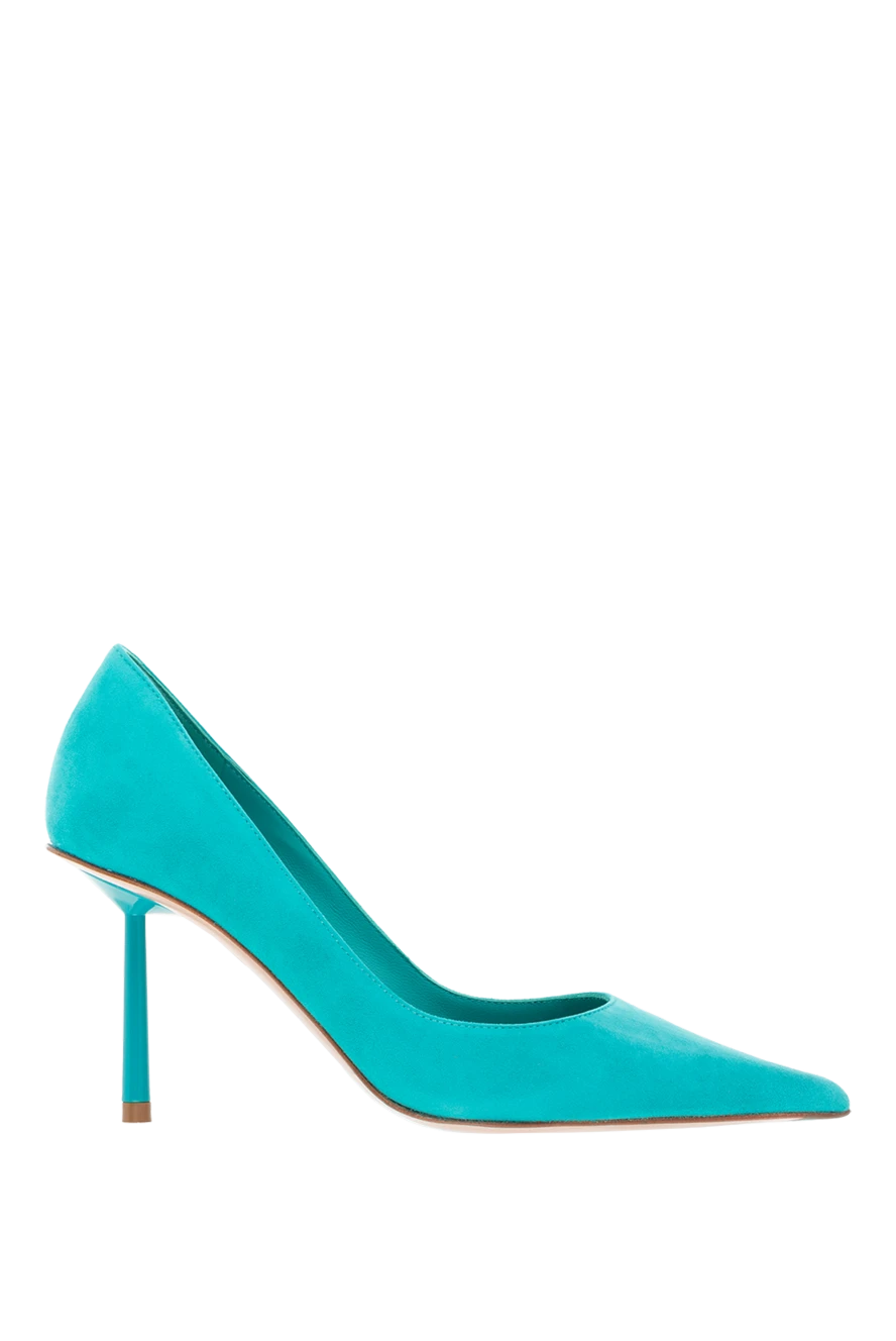 Le Silla женские туфли на каблуке из замши женские зеленые купить с ценами и фото 176735 - фото 1