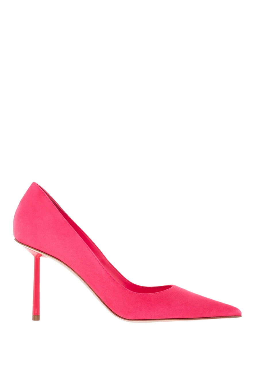 Le Silla женские туфли на каблуке из замши женские розовые купить с ценами и фото 176736 - фото 1