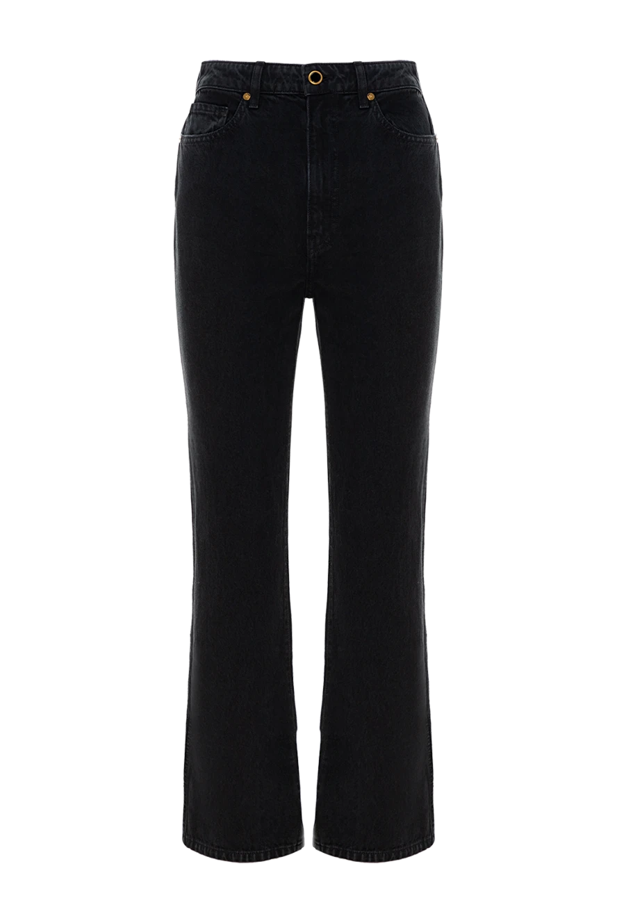 Khaite женские джинсы из хлопка женские черные купить с ценами и фото 176781 - фото 1