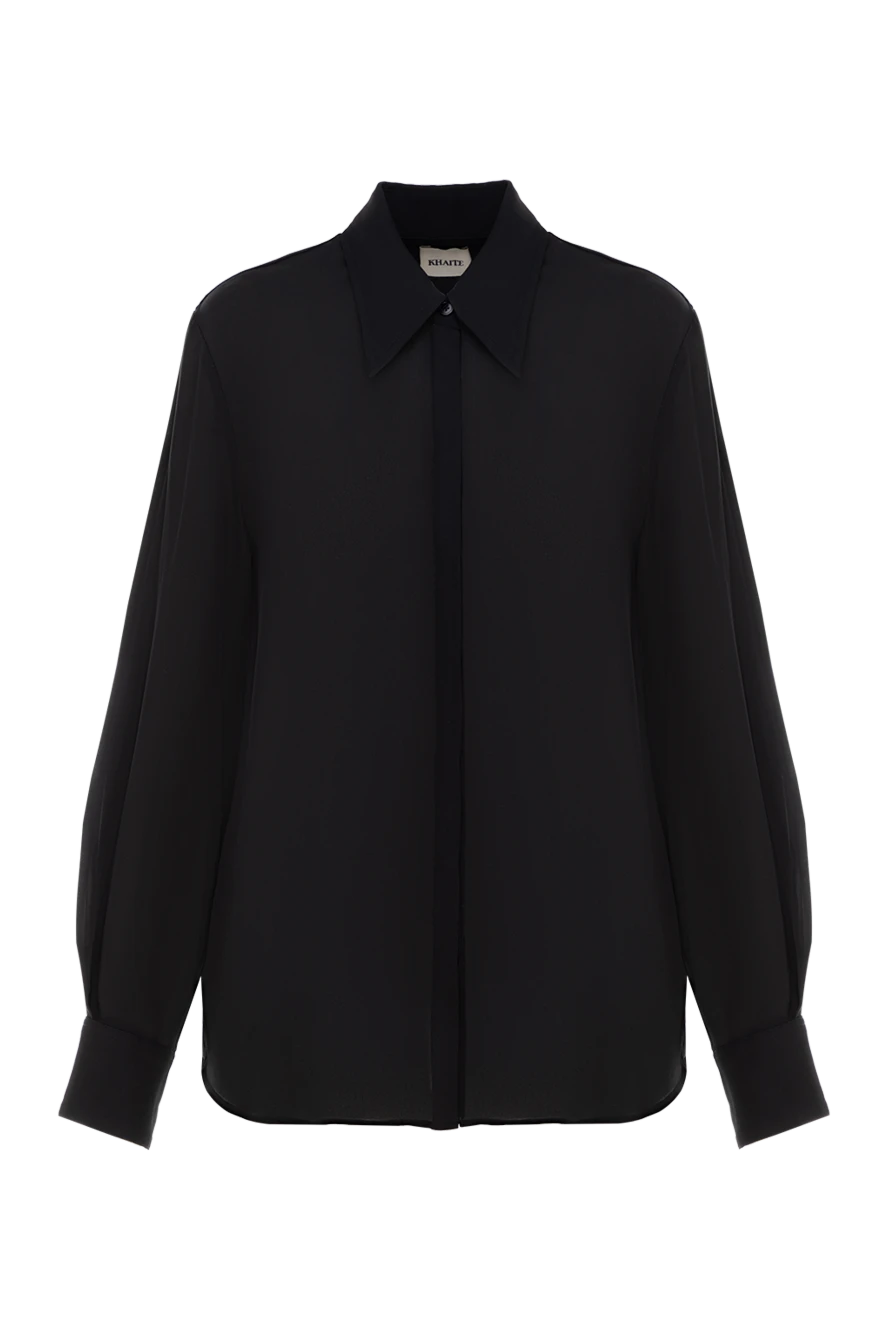 Khaite woman women's black silk blouse buy with prices and photos 176786 - photo 1