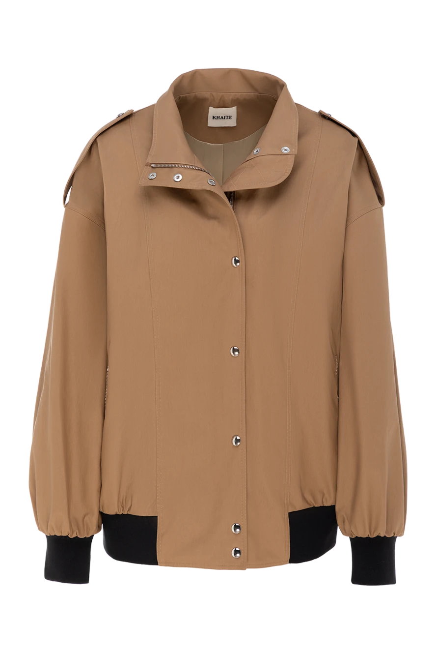 Khaite woman women's brown cotton and polyamide jacket buy with prices and photos 176787 - photo 1