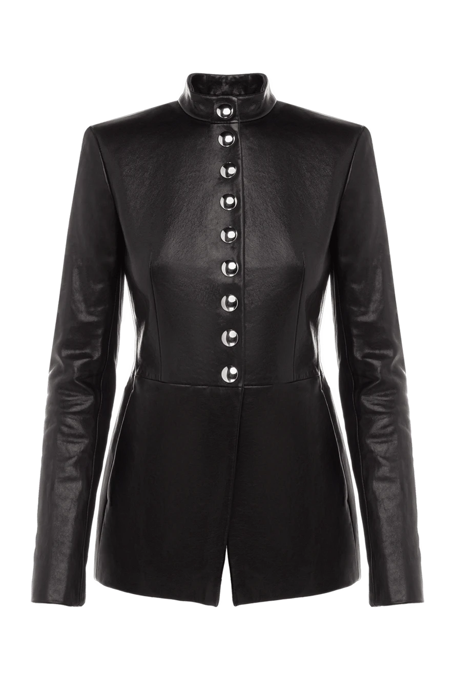 Khaite женские куртка из натуральной кожи женская черная купить с ценами и фото 176788 - фото 1