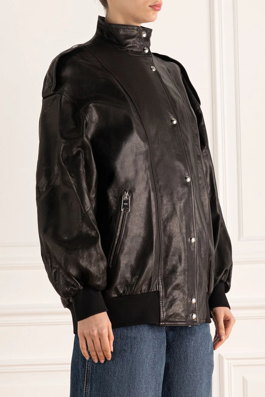Khaite жіночі куртка із натуральної шкіри жіноча чорна купити фото з цінами 176790 - фото 2