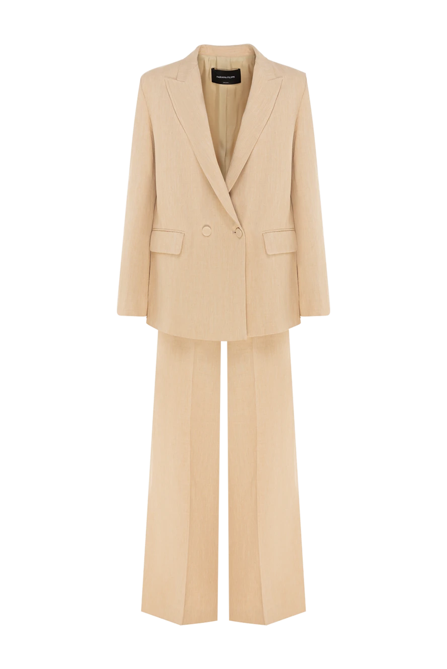 Fabiana Filippi woman women's beige suit with trousers buy with prices and photos 176871 - photo 1