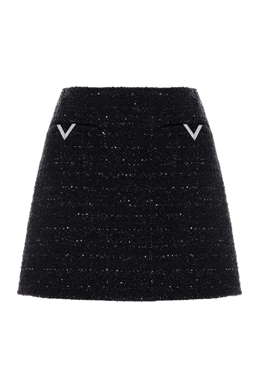 Valentino женские юбка mini женская черная купить с ценами и фото 176972 - фото 1