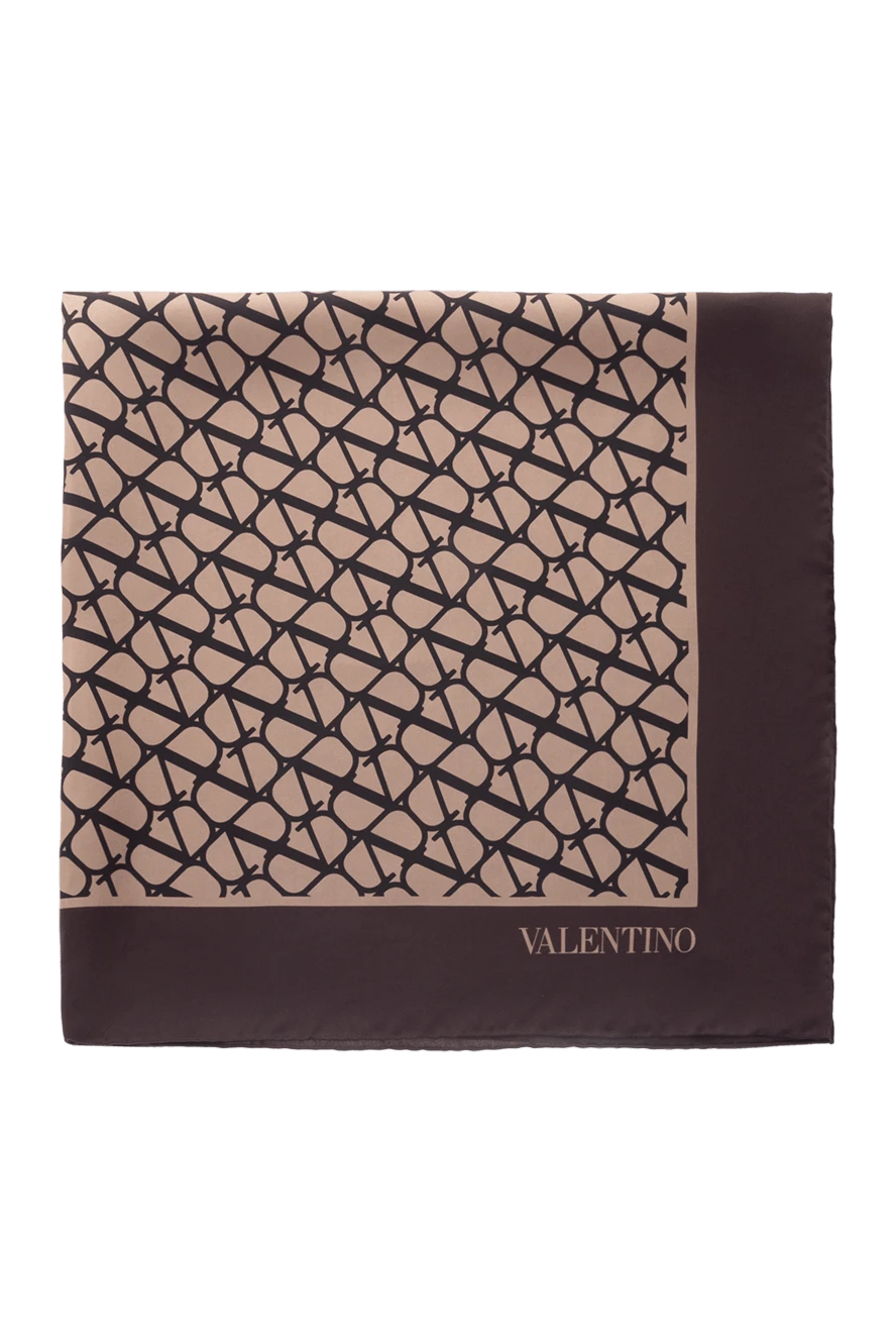 Valentino женские платок шелковый женский коричневый купить с ценами и фото 176974