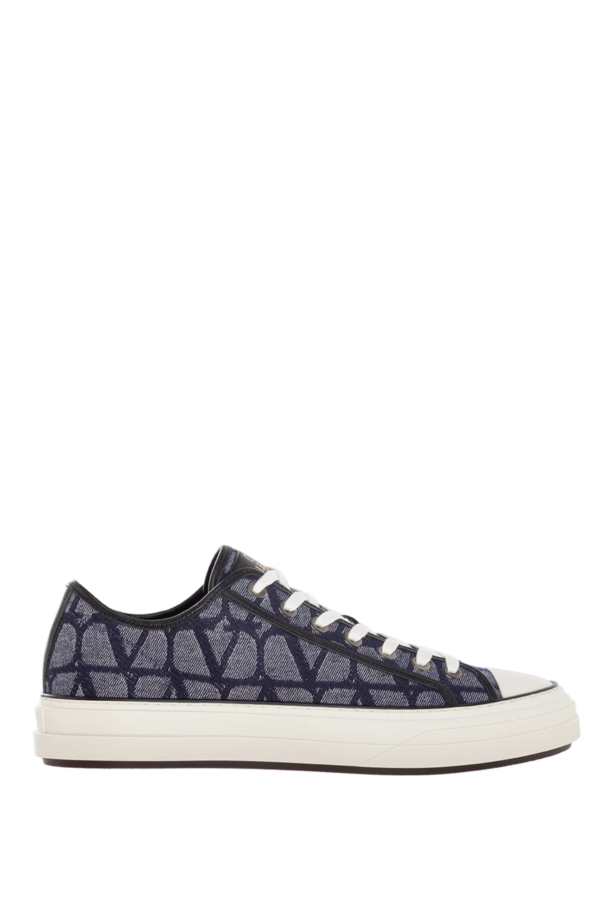 Valentino man cotton and polyester sneakers for men, blue buy with prices and photos 176987