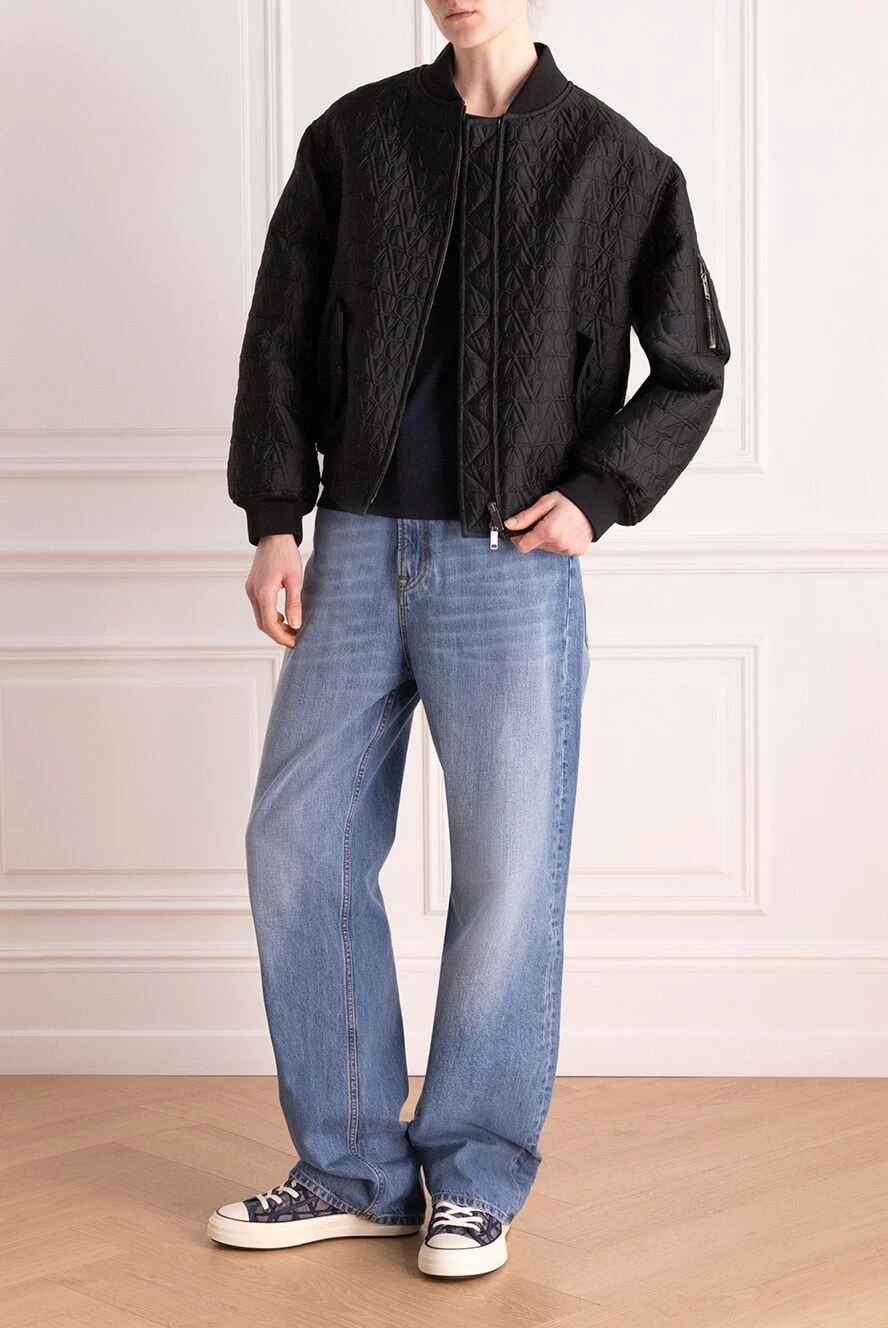 Valentino жіночі куртка з бавовни жіноча чорна купити фото з цінами 176990 - фото 2