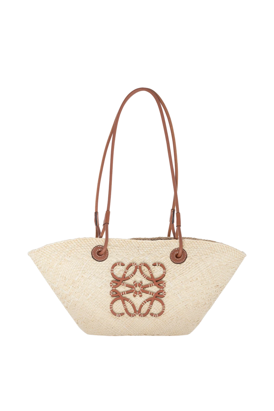 Loewe женские сумка повседневная из соломки женская бежевая купить с ценами и фото 177001