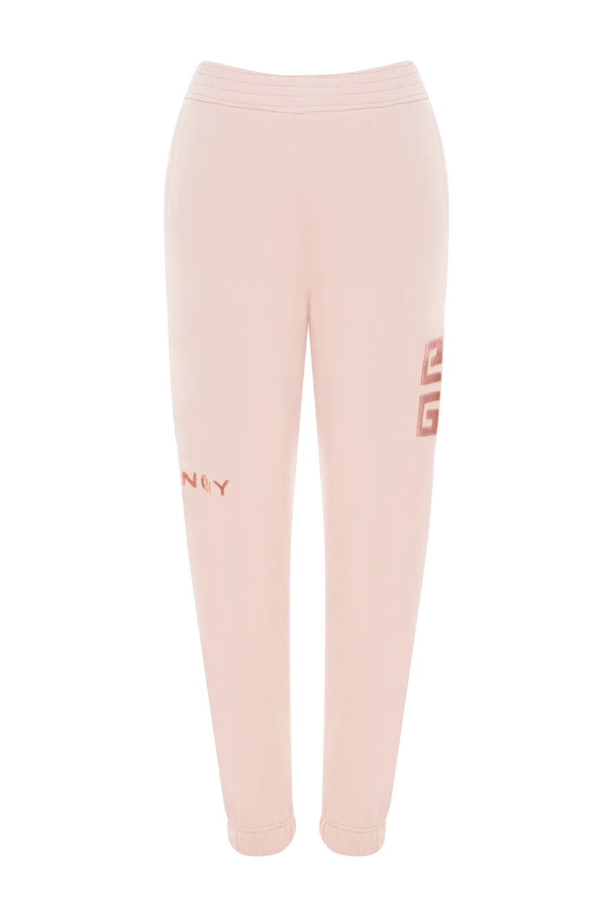 Givenchy женские брюки из хлопка женские розовые купить с ценами и фото 177012 - фото 1