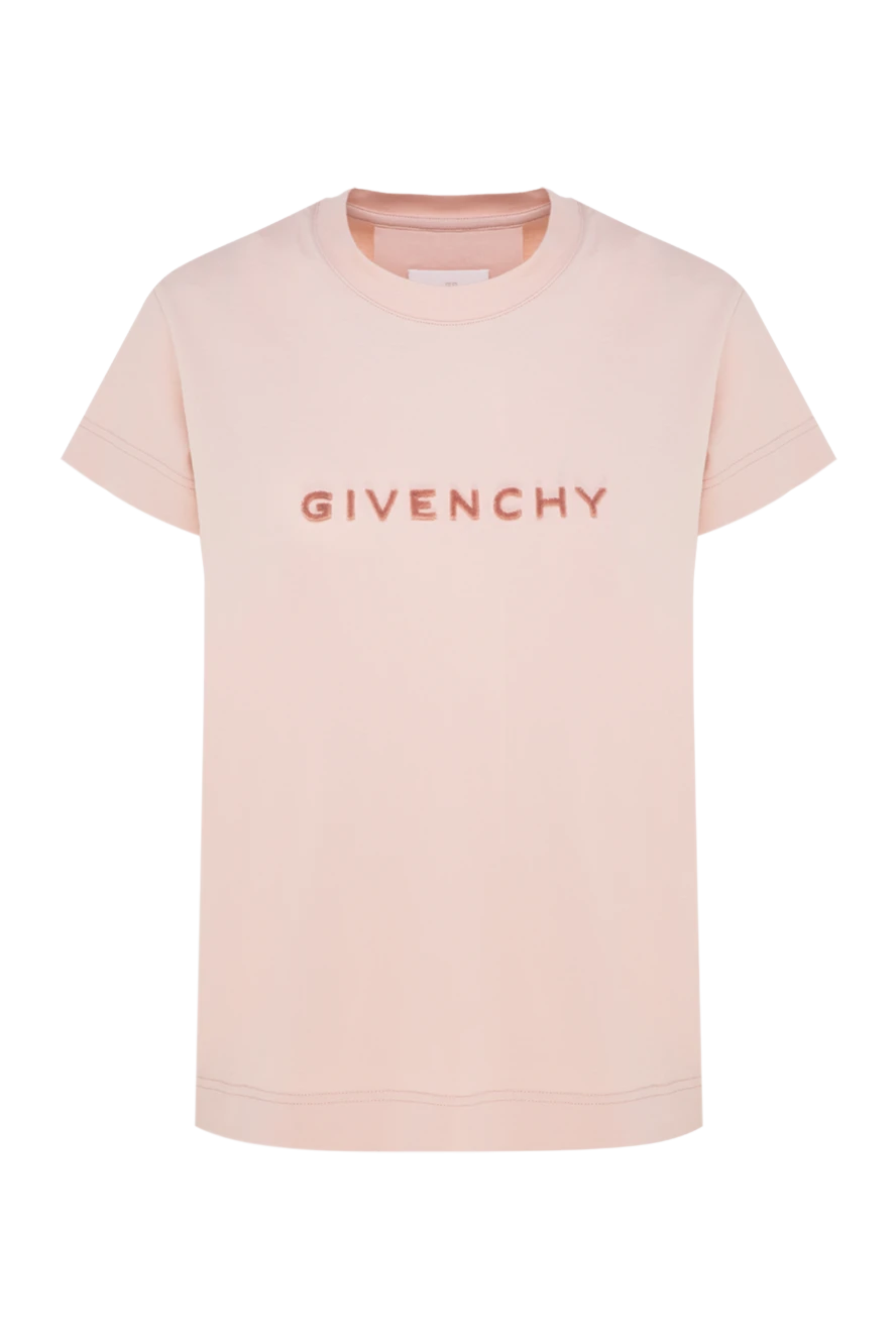Givenchy жіночі футболка з бавовни жіноча рожева купити фото з цінами 177013