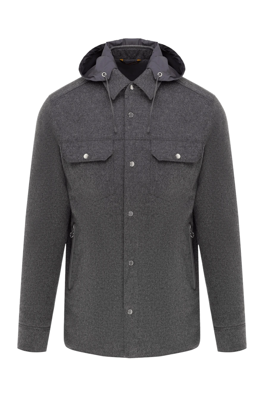 Seraphin man gray cashmere and nylon jacket for men buy with prices and photos 177081 - photo 1